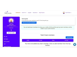 Easyleadz screenshot
