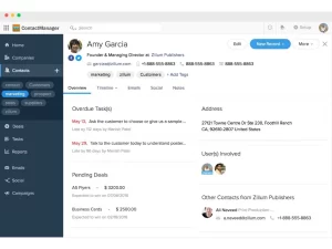 Zoho Contact Manager screenshot