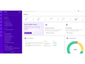 Agility CMS screenshot